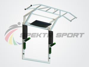 Купить Турник-брусья-пресс на раме Прометей цельносварной с доп. хватами цв. белый в Светогорске 