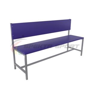 Купить Скамейка для раздевалок со спинкой (цельная) 1500 мм ЛДСП в Светогорске 