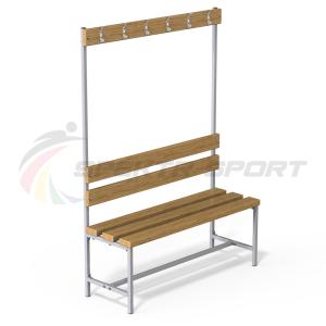Купить Скамейка с вешалкой для раздевалок (разборная) 1600 мм в Светогорске 